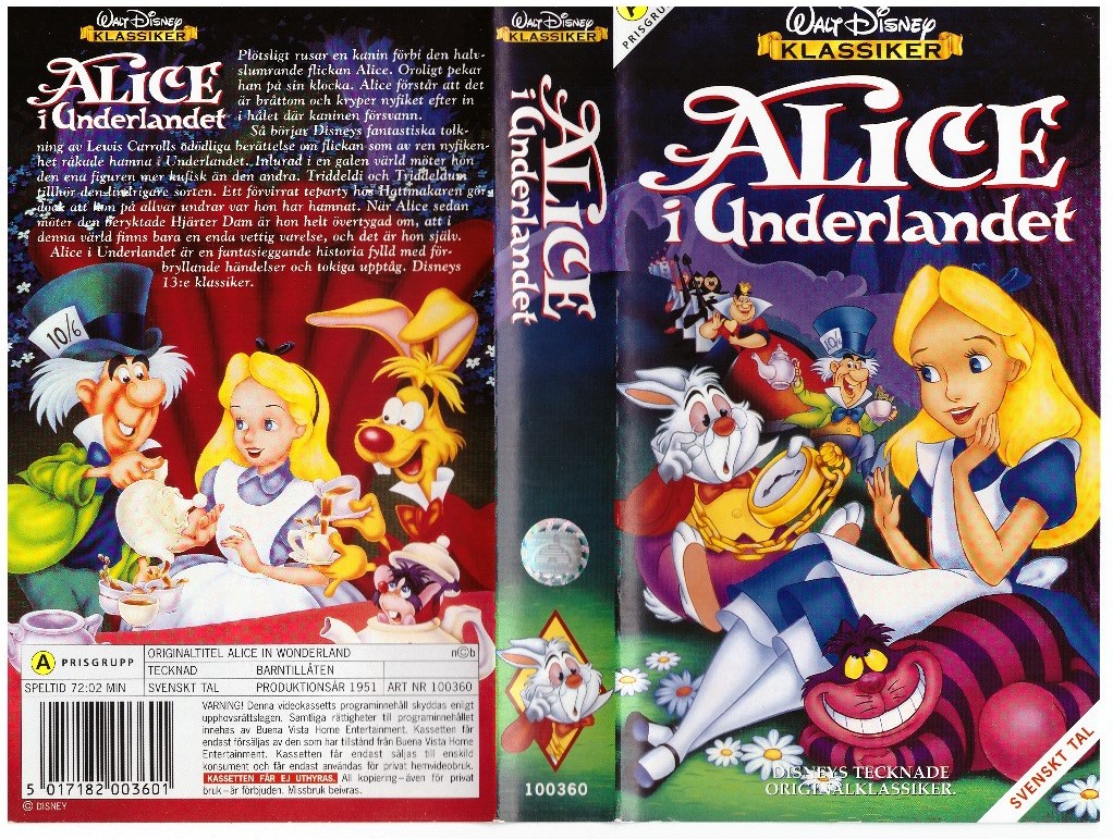 ALICE I UNDERLANDET (VHS)